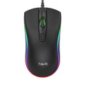 Mouse Gamer Havit HV-MS72 1200 DPI 4 Botões RGB Preto