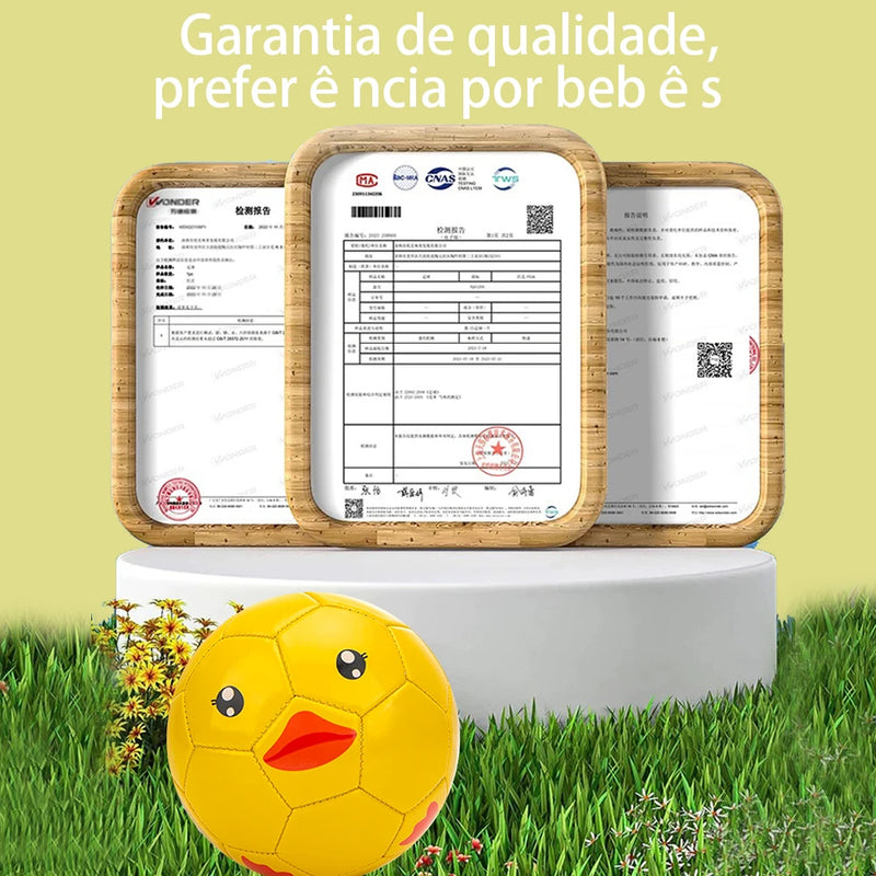 Bola de brinquedo em desenho animado/inteligência infantil/proteção ambiental/2 bolas de futebol