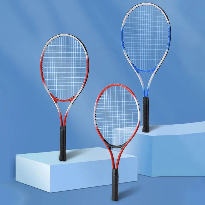 Red Blue Child Tennis Racket Training Professional Tennis Racquet Parent Child Interactive Shockproof Beginner Racquet Unisex