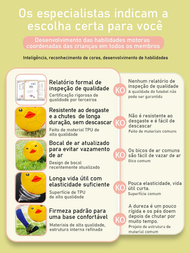 Bola de brinquedo em desenho animado/inteligência infantil/proteção ambiental/2 bolas de futebol