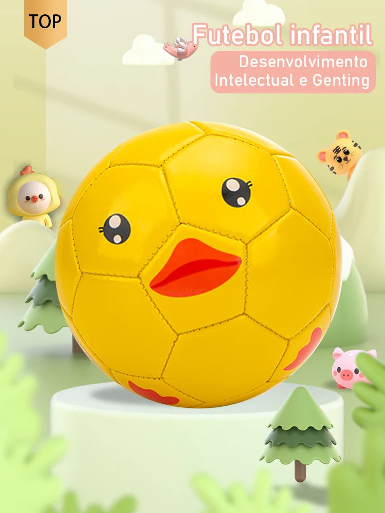 Bola de brinquedo em desenho animado/inteligência infantil/proteção ambiental/2 bolas de futebol